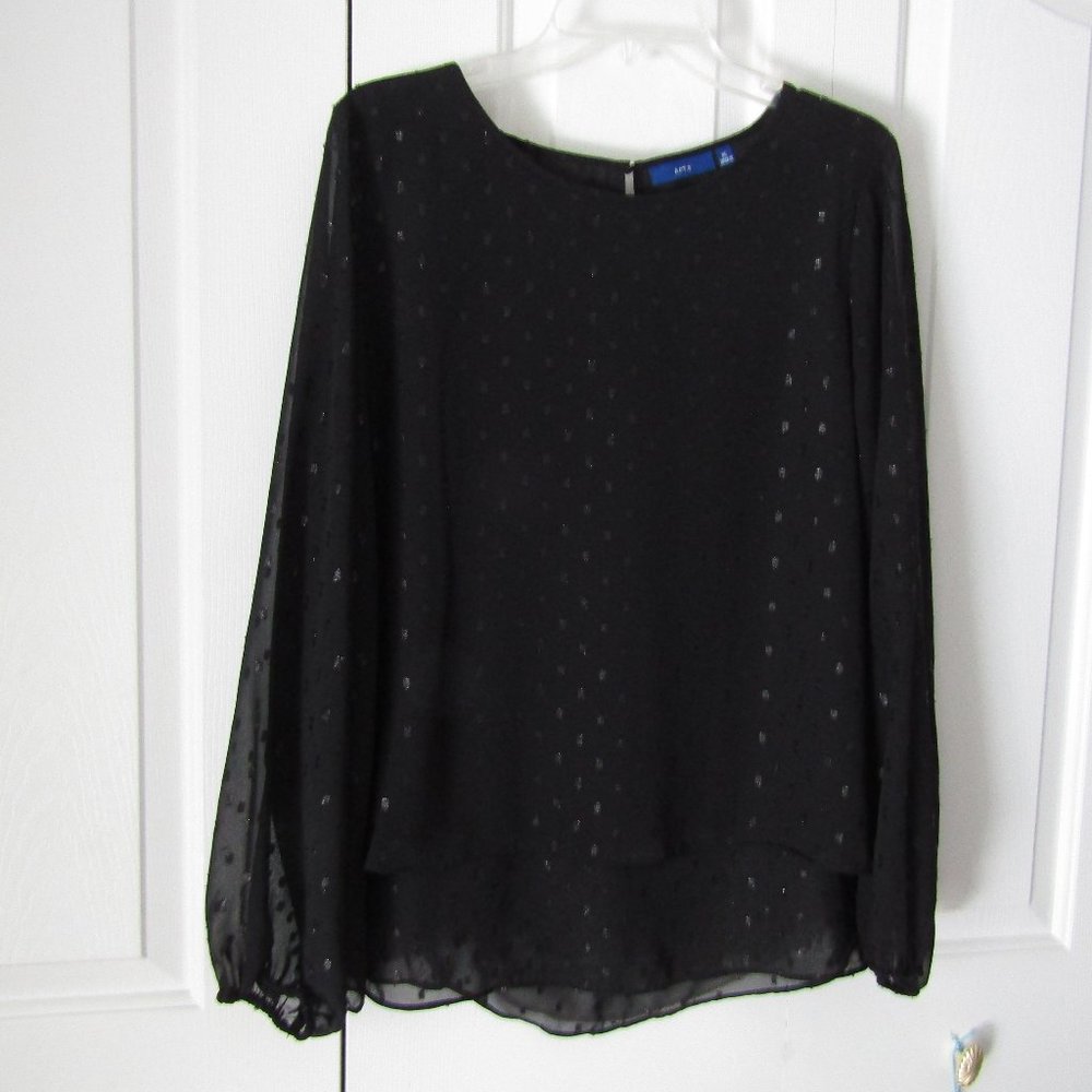Black & Silver Dressy Blouse